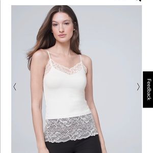 White House Black Market lacy camisole